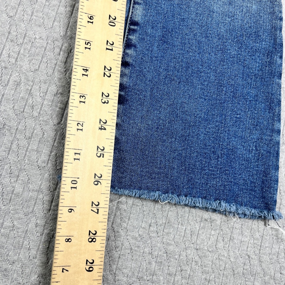 AG Adriano Goldschmied Bootcut Jeans Women 26/25X26 Blue Raw Hem High Rise - Picture 6 of 16